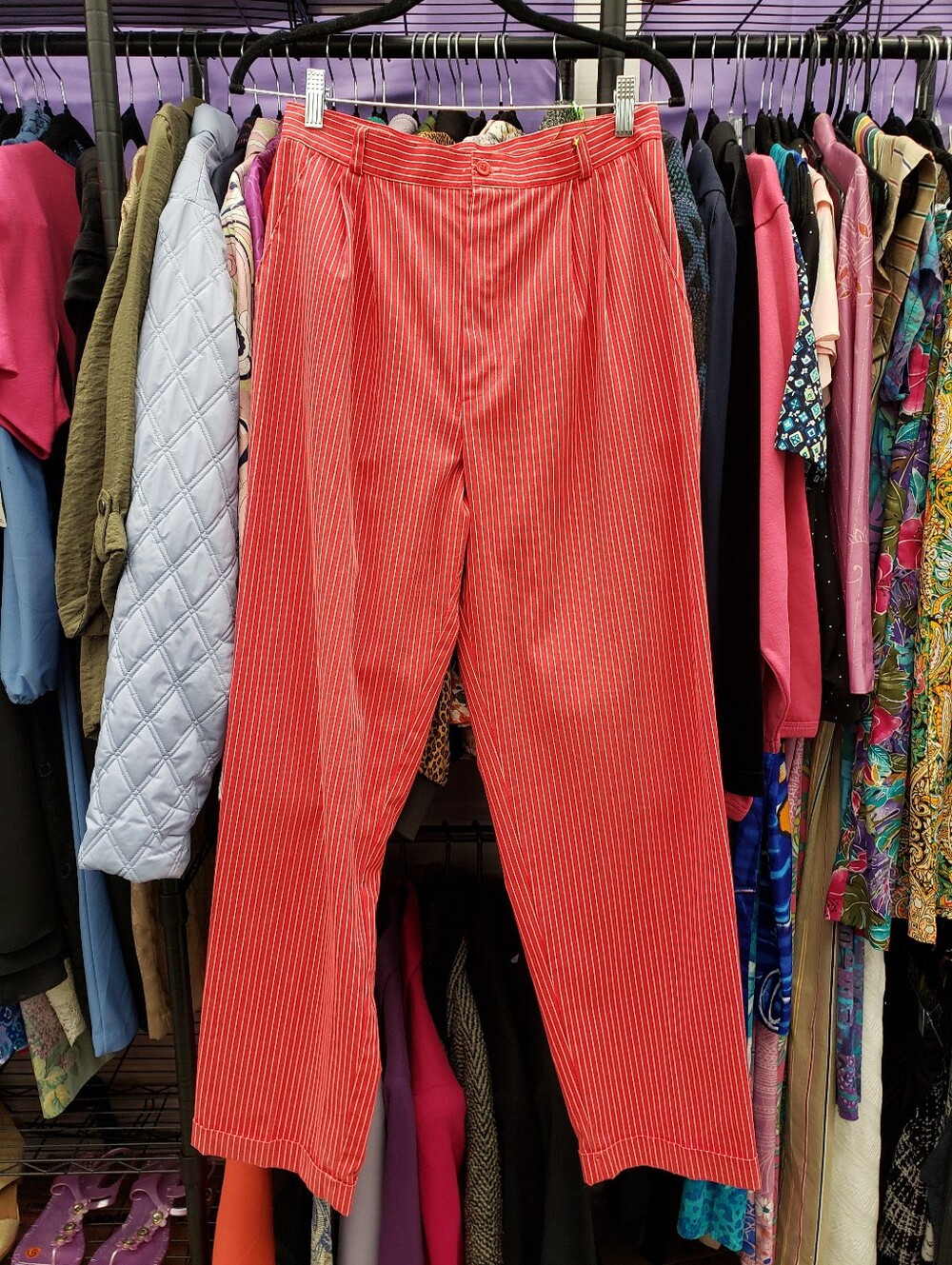 Vintage 1980s Striped Pants Trousers